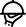 Schwarzes Symbol einer Servierhaube auf weißem Hintergrund